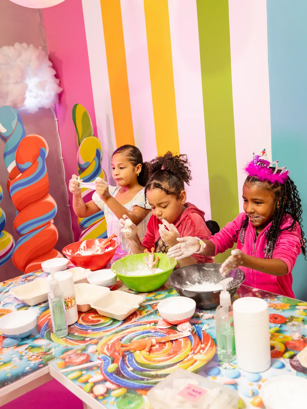 Children celebrating a birthday at iCandy NYC